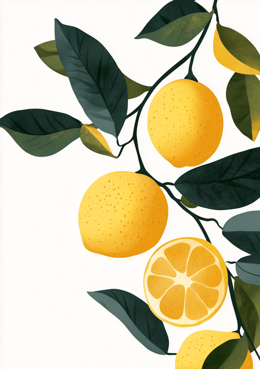 Fruit - Lemon - A2 Print