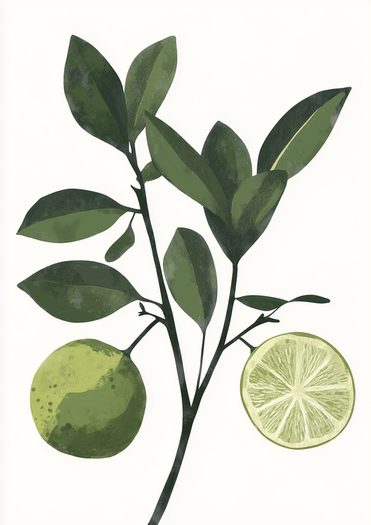 Fruit - Lime - A2 Print
