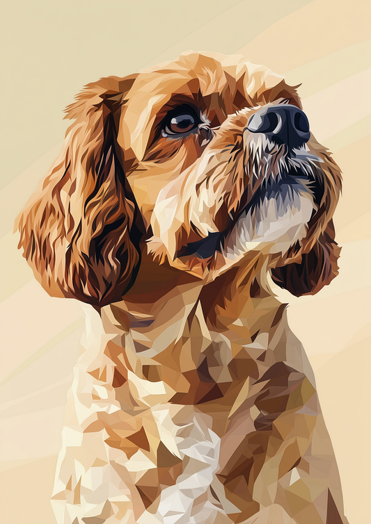 Dogs - Detailed - Cockapoo- A2 Print