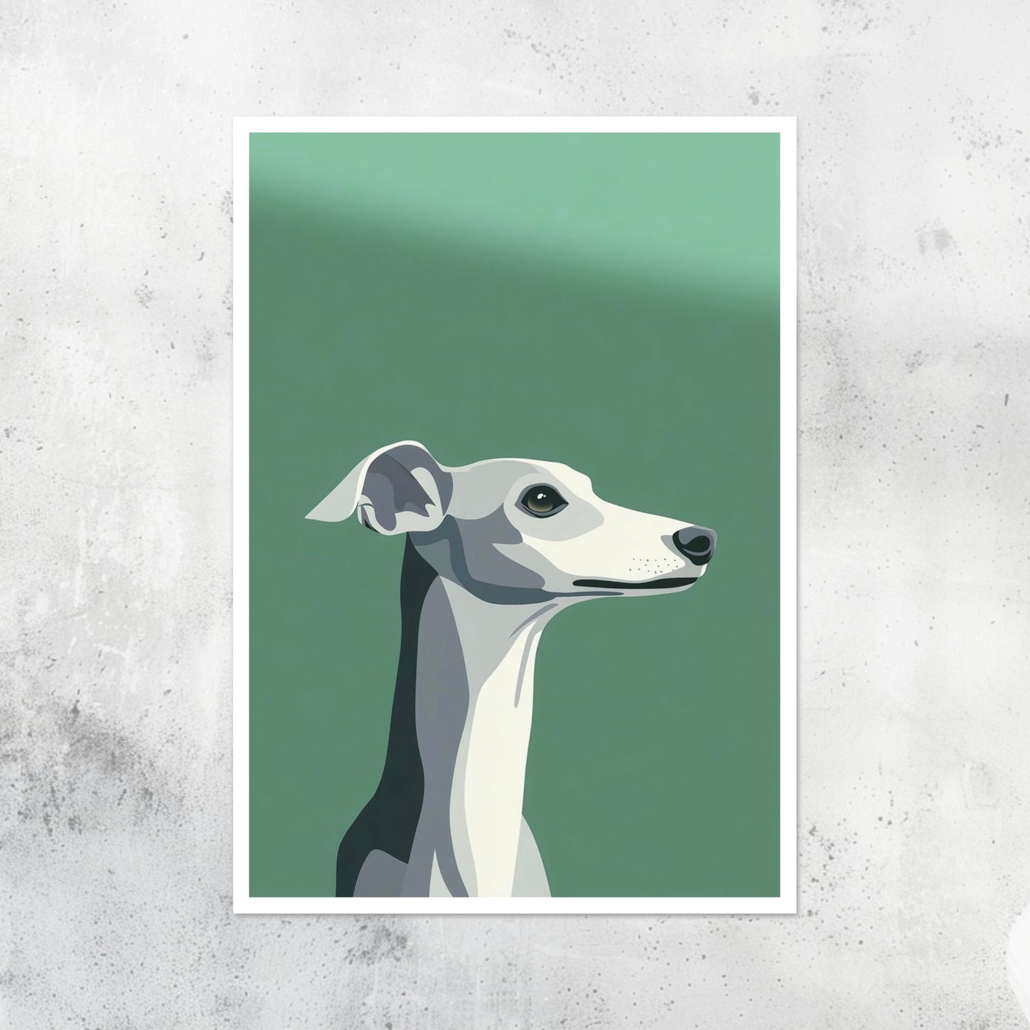 Dogs - Minimalism - Whippet - A2 Print