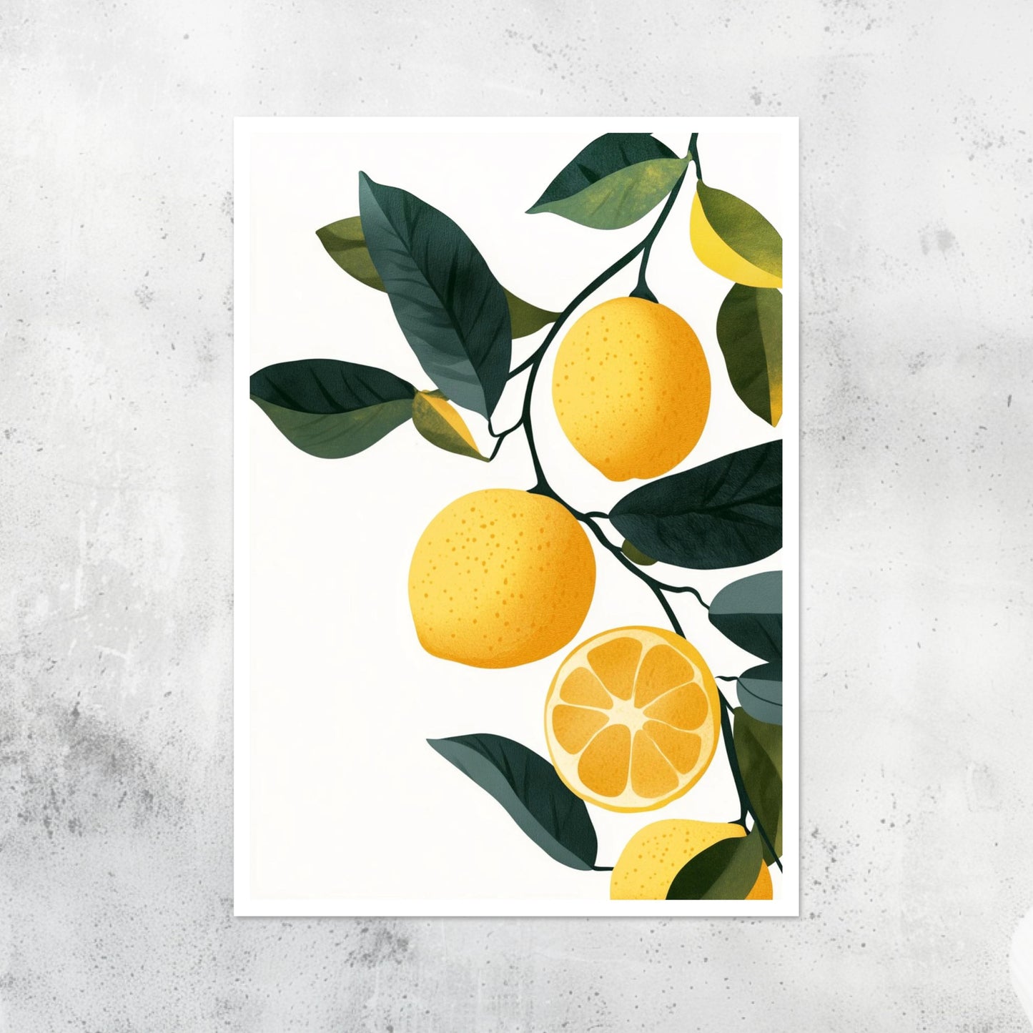 Fruit - Lemon - A2 Print