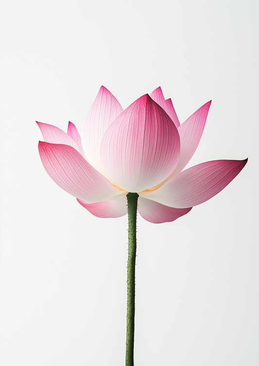 Botanical - Flowers - Pink Lotus - A2 Print