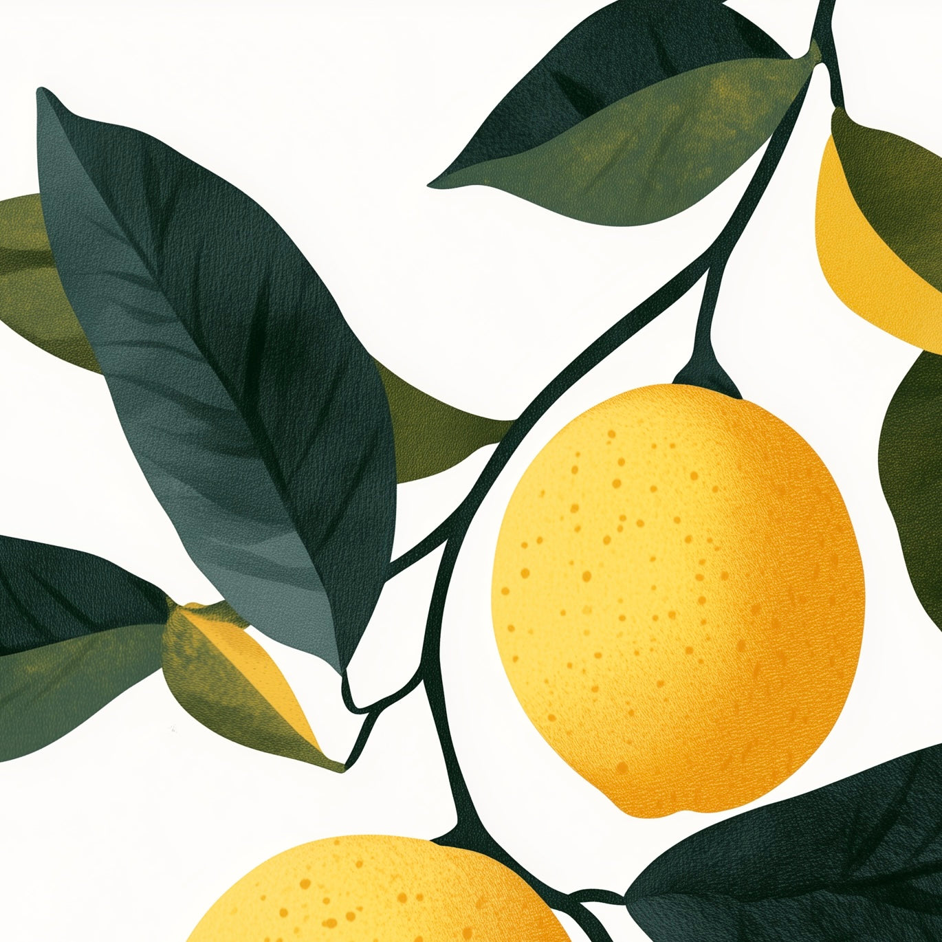 Fruit - Lemon - A2 Print