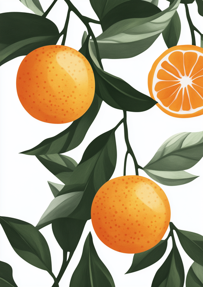 Fruit - Orange - A2 Print
