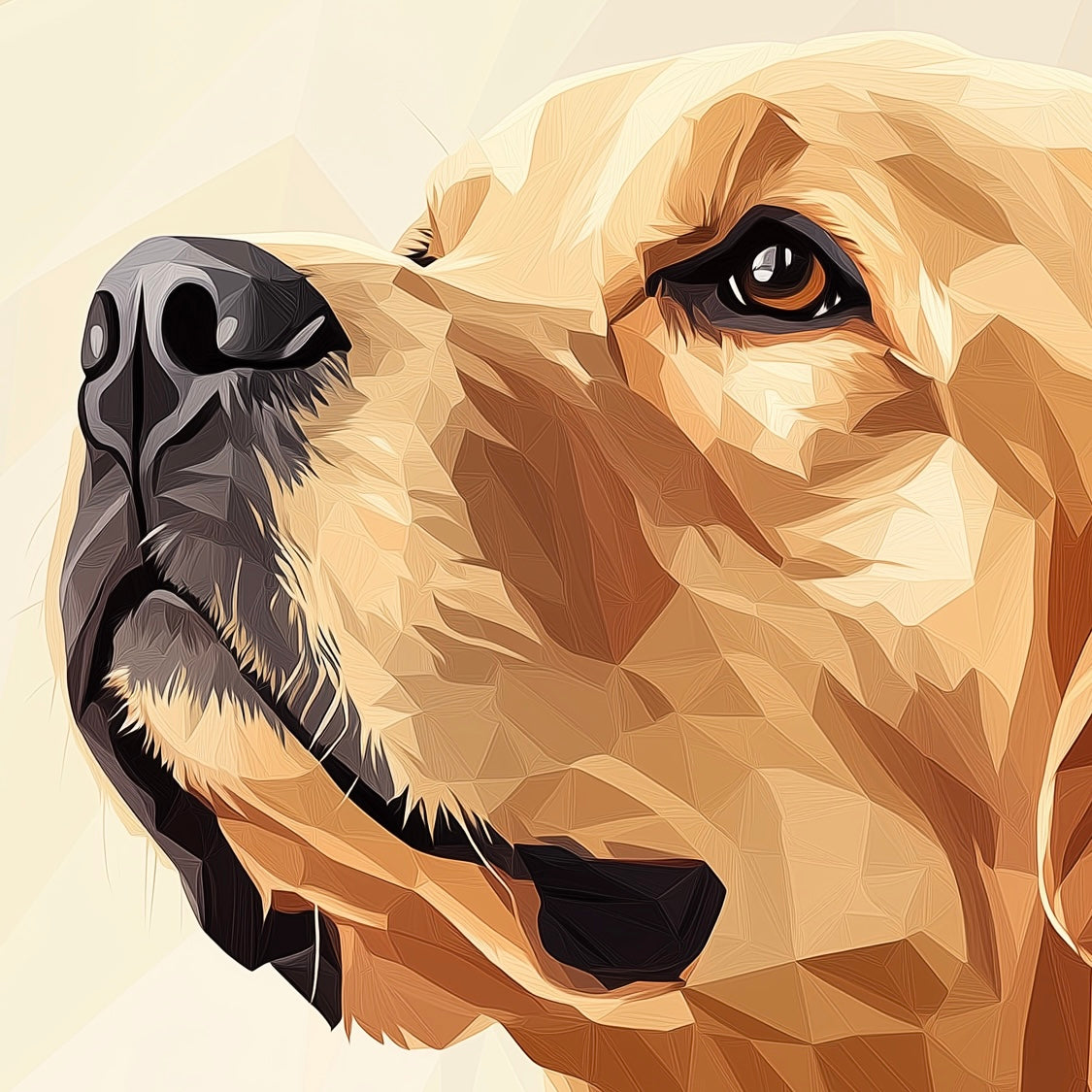 Dogs - Detailed - Golden Retriever - A2 Print