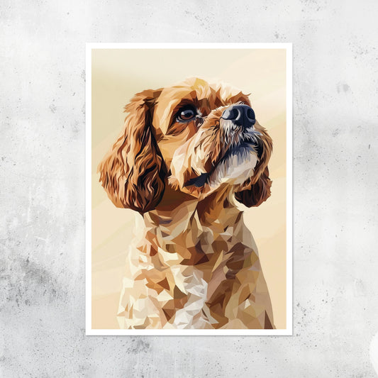 Dogs - Detailed - Cockapoo- A2 Print