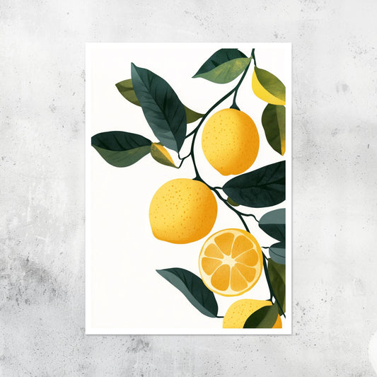 Fruit - Lemon - A2 Print