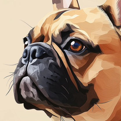 Dogs - Detailed - French Bulldog - A2 Print