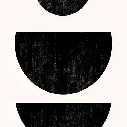Close-up detail of A2 minimalist geometric wall art in muted, structured patterns.