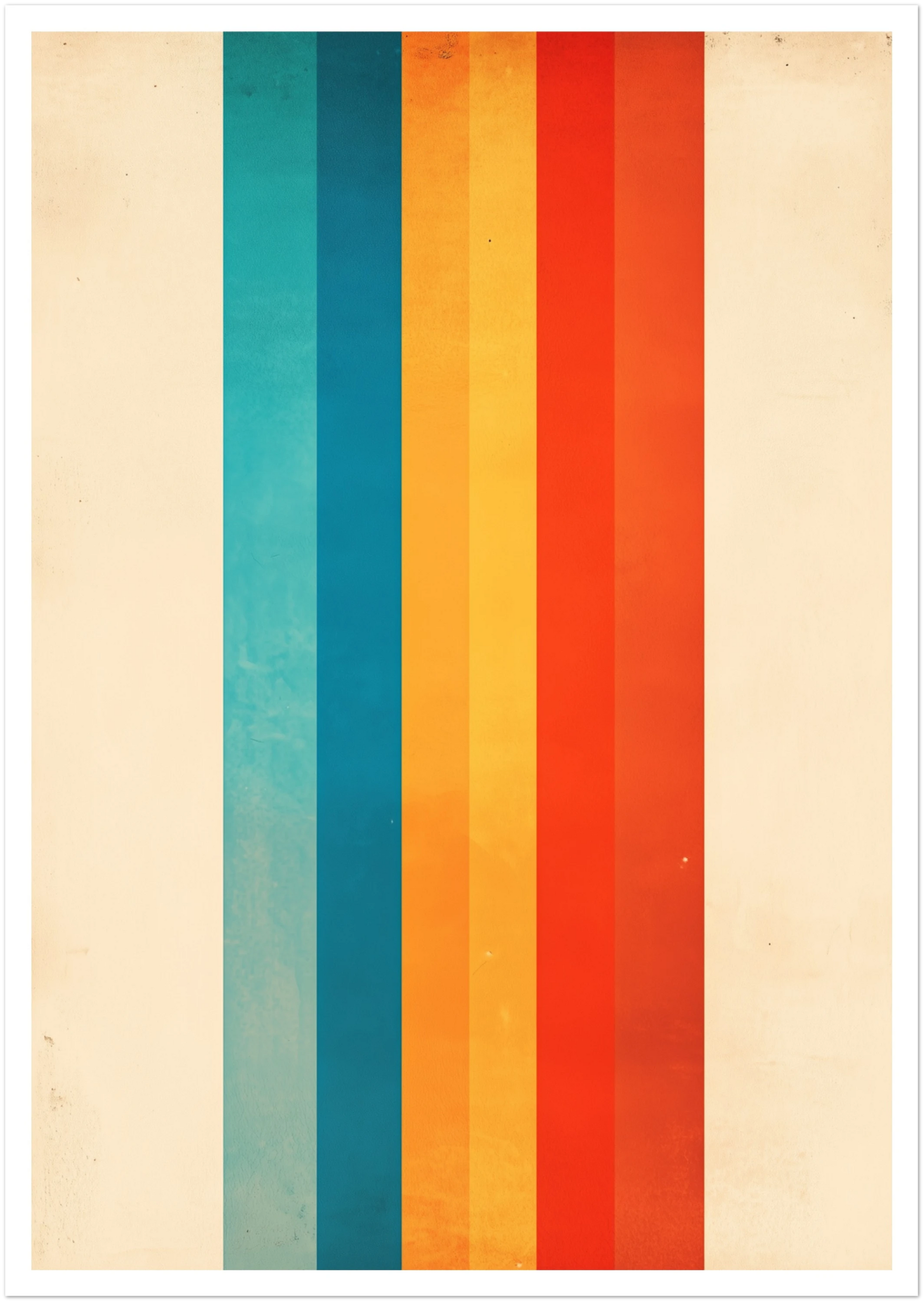 A2 abstract wall art featuring vertical brush strokes in soft, earthy tones with a calming, minimalist design. Artwork example.